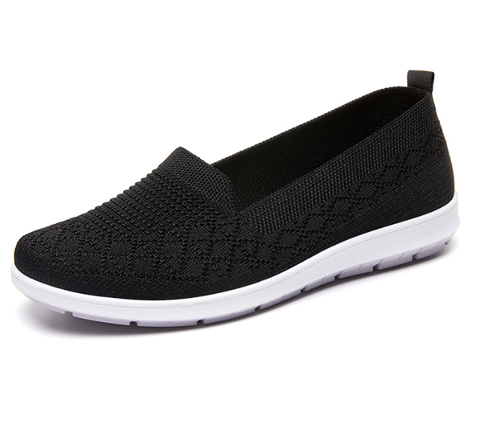 Levoire | Baskets Slip On Respirantes À Semelle Ergonomique Pour Femmes Noir