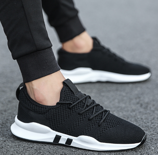 Levoire | Chaussure De Course Respirante Élastique Pour Hommes Noir