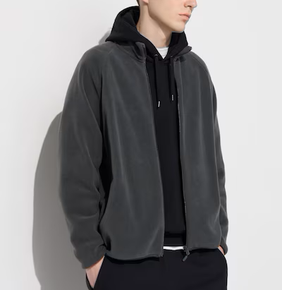 Levoire | Veste En Polaire Avec Fermeture Éclair Intégrale Gris