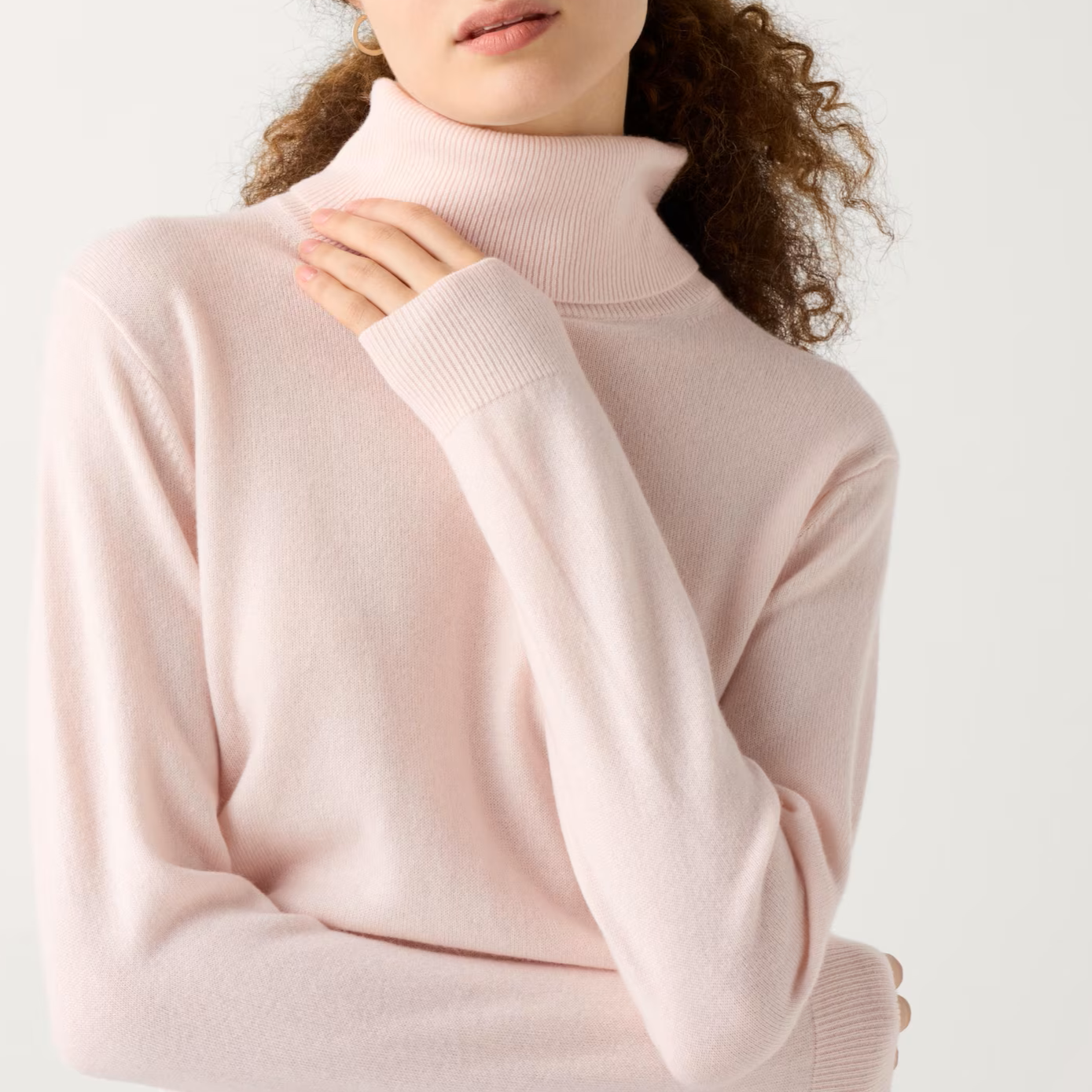 Levoire | Pull En Cachemire Col Roulé rosa