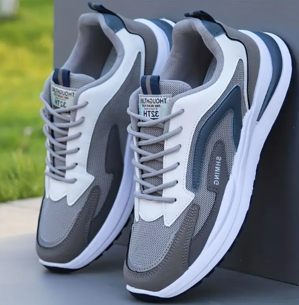 Levoire | Baskets Tendance Avec Semelle Ergonomique Pour Hommes Gris