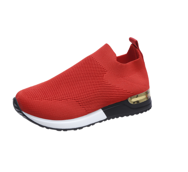 Levoire | Chaussures Pour Femmes Ergonomiques Sans Lacets Avec Un Talon Amortissant Rot
