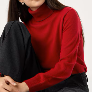 Levoire | Pull En Cachemire Col Roulé Rot