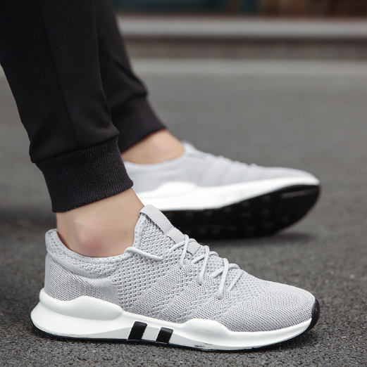 Levoire | Chaussure De Course Respirante Élastique Pour Hommes Gris