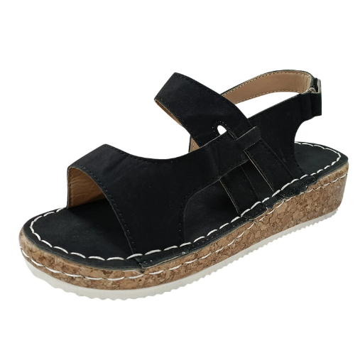 Levoire | Sandales Confortables Avec Semelles Ergonomiques Et Velcro Pour Femmes