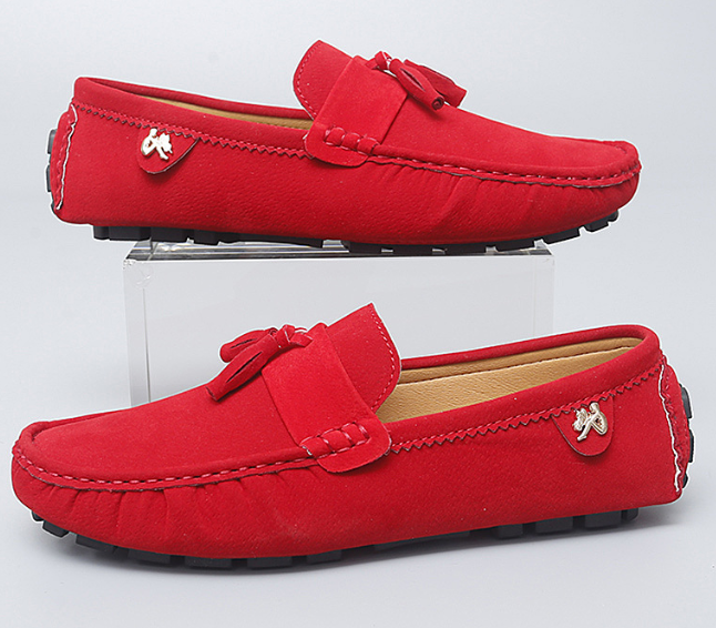 Levoire | Botte Loafer Pour Hommes Ergonomiques Avec Des Pompons Rot