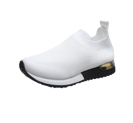 Levoire | Chaussures Pour Femmes Ergonomiques Sans Lacets Avec Un Talon Amortissant Blanc
