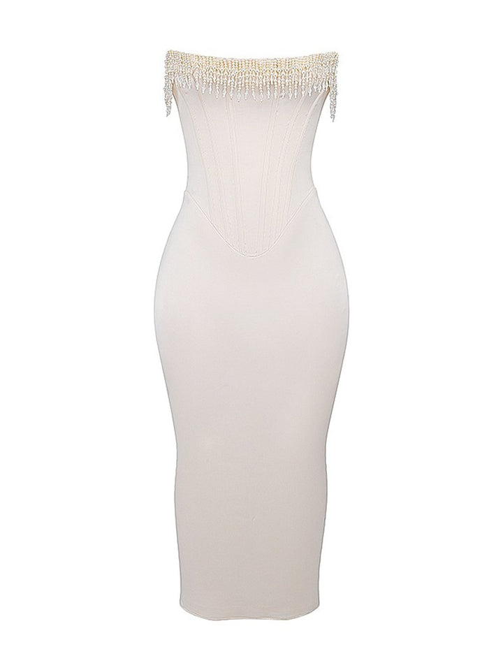 Levoie | Robe mi-longue sans bretelles