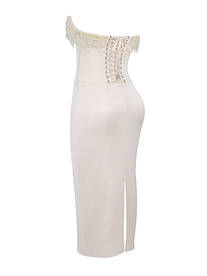 Levoie | Robe mi-longue sans bretelles