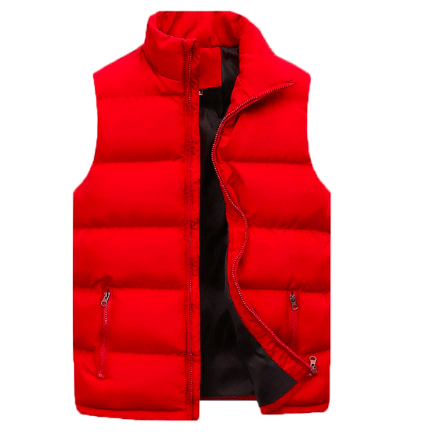 Levoire | Stylish Men'S Gilets In Water-Repellent Fabric rouge