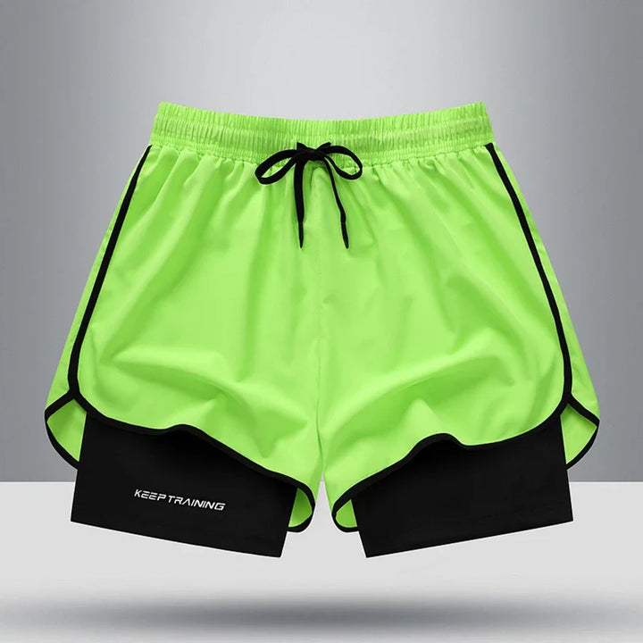 Levoire | Shorts De Sport En Soie Pour Hommes : Léger Et Respirant Pour L'Entraînement Estival Vert