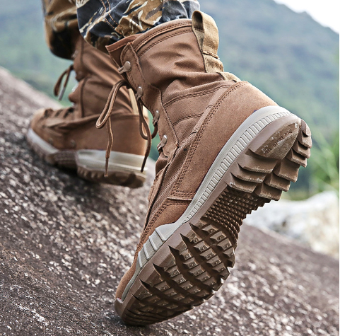 Levoire | Cuir De Chaussures De Chasse Avec Semelle En Caoutchouc Et Talon Rembourré