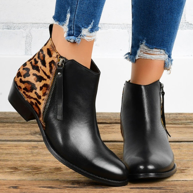 Levoire | Bottes De Femme Élégantes Et Confortables Avec Talons Et Fermeture Éclair Noir