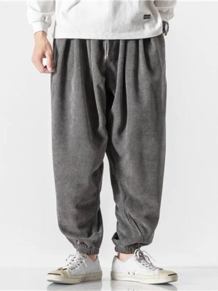 Levoire | Pantalon Jogger Harem En Velours Côtelé Style Et Liberté Pour Hommes