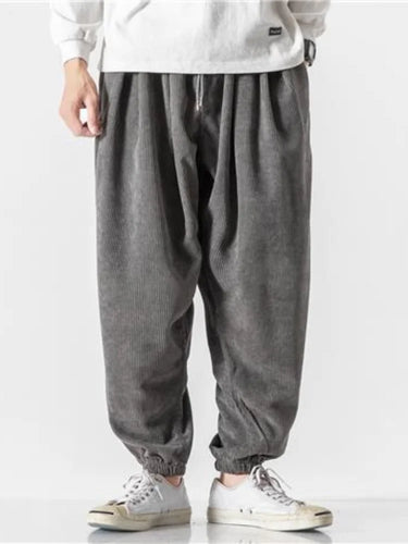 Levoire | Pantalon Jogger Harem En Velours Côtelé Style Et Liberté Pour Hommes