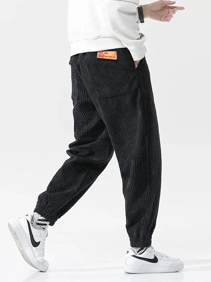 Levoire | Pantalons En Velours Pour Hommes Style, Confort Et Chaleur Noir Printemps Été