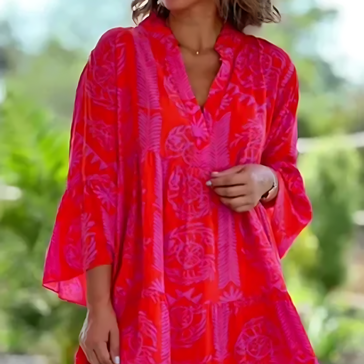 Levoire | Robe d'été stylée - Rouge
