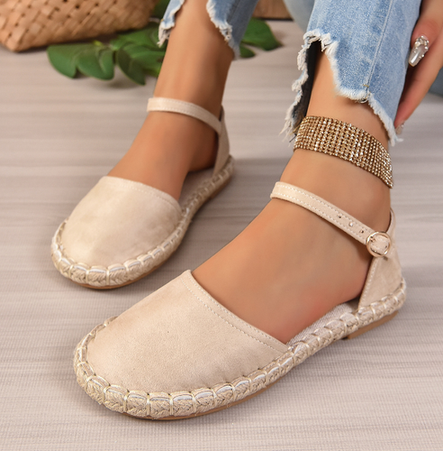 Levoire | Sandales Espadrilles Noires Boho Pour Femmes Avec Bride