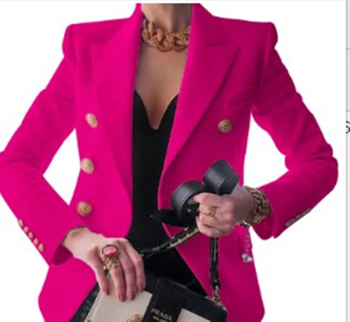 Levoire | Blazer De Luxe Élégant Avec Boutons Pour Femmes Lila