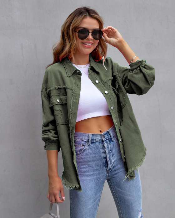 Levoire | Femme Oversize Veste | Déchirée