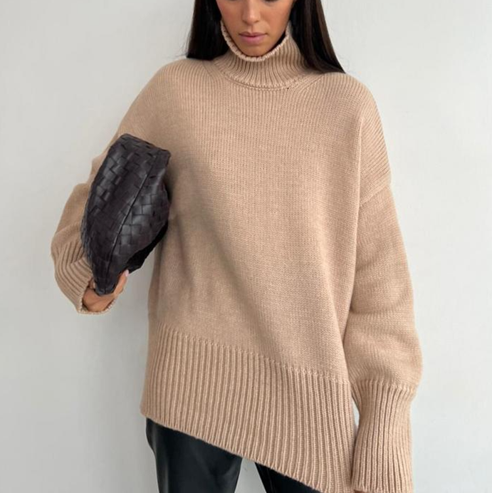 Levoire | Chemise En Peluche Oversized À Manches Longues Chaude Khaki