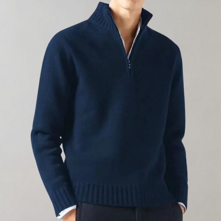Levoire | Pull Semi-Zippé ambre d'ambre