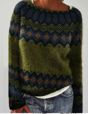 Levoire | Pull rétro pour femmes Vert