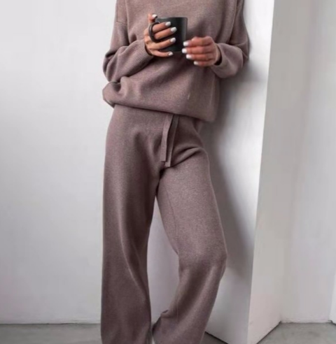 Levoire | Ensemble De Salon Pour Femmes À Manches Longues Et Pantalon Parfait Pour La Maison