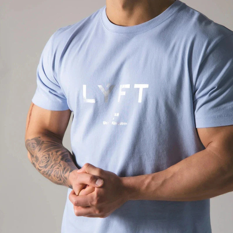 Levoire | T-Shirt De Sport Pour Hommes Conception Respirante Et Évacuant L'Humidité Bleu