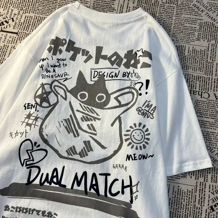 Levoire | T-Shirt Retro Katti Avec Style & Confort Pour Une Utilisation Quotidienne Blanc
