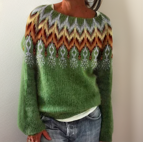 Levoire | Pull Élégant Et Confortable Avec Motif Géométrique