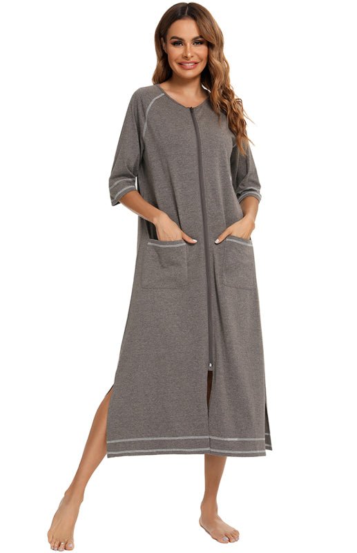Levoire | Femme Loungewear Temps libre Robe de nuit ample Gris
