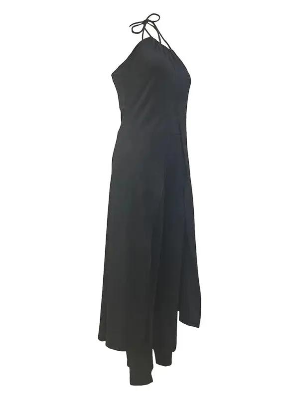 Levoire | Femme Top Dos Nu Sans Manches Uni + Pantalon Taille Haute Set