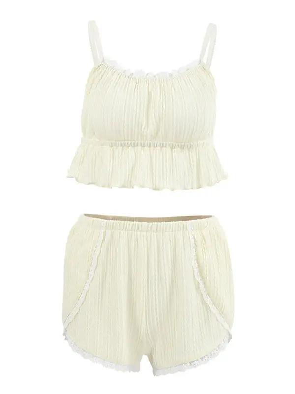 Levoire | Ensemble de pyjama short à camisole sans manches sexy