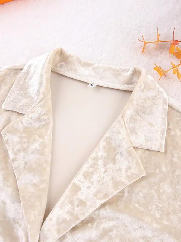 Levoire | Pyjama épais en flanelle chaud, à manches longues et pantalon Ensemble à deux pièces