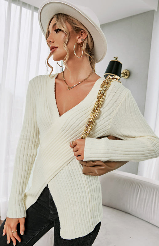 Levoire | Femmes Pull V col Croisé
