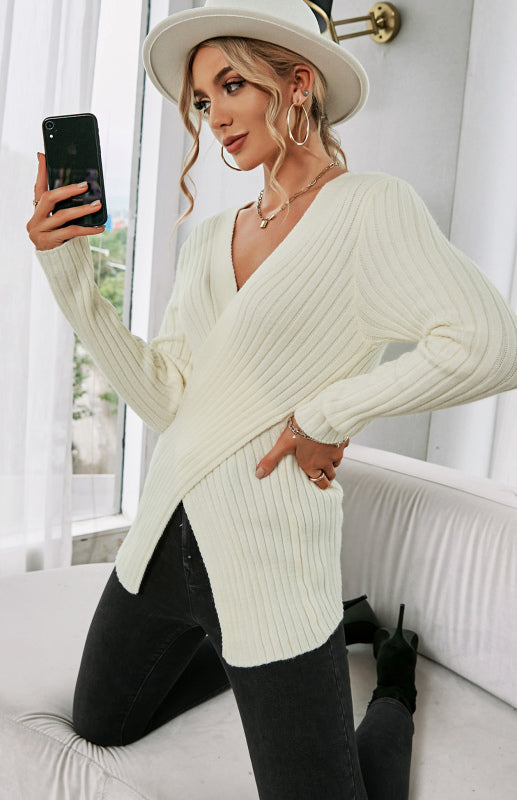 Levoire | Femmes Pull V col Croisé