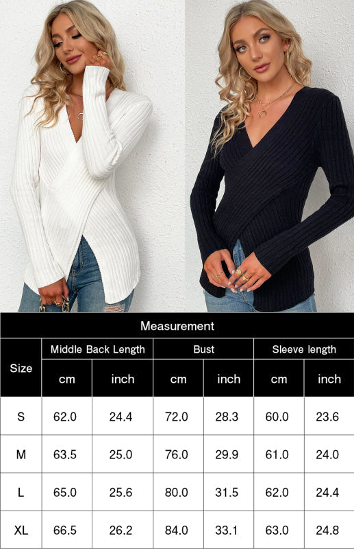 Levoire | Femmes Pull V col Croisé