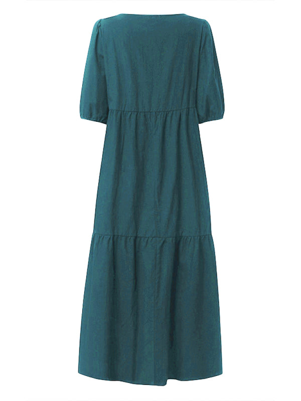 Levoire | Robe midi ligne A unie