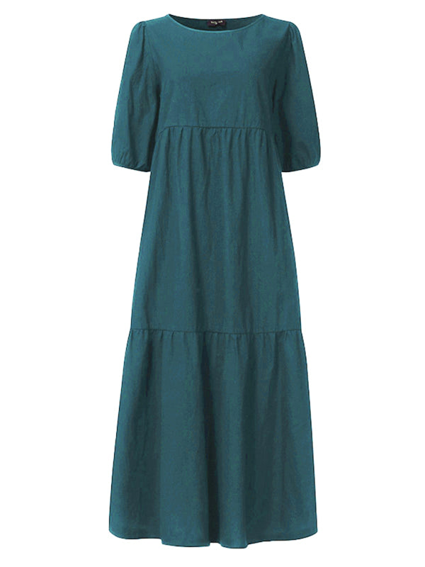 Levoire | Robe midi ligne A unie