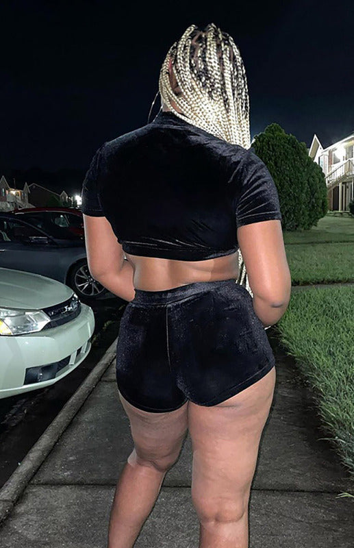 Levoire | Femmes Samti Court Uni Décontracté Sexy Ensemble Deux-Pièces