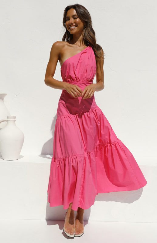 Levoire | Femme À-épaule Ridé Robe longue