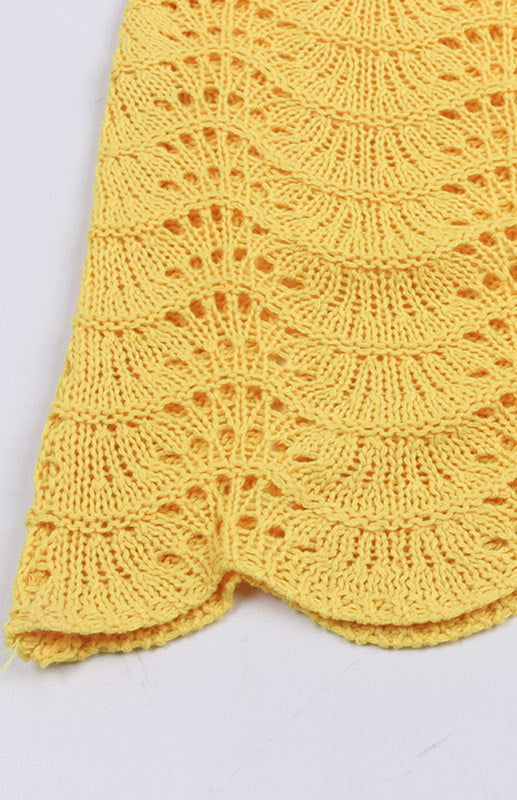 Levoire | Femme sans manches décolleté robe tricot unie