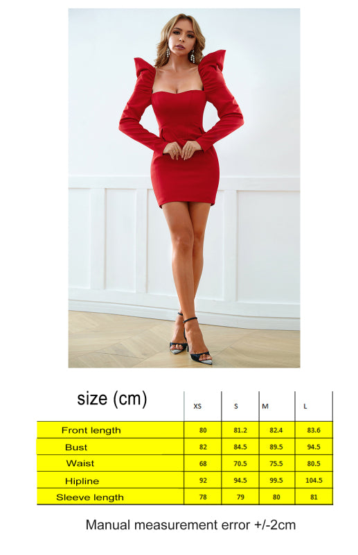 Levoire | Femme Mode d'été Découpe carrée Dos nu Sexy Robe de bal