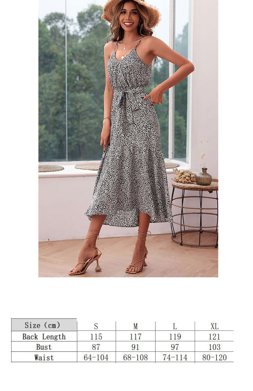 Levoire | Slim Fit Lacet imprimé léopard Robe Sexy
