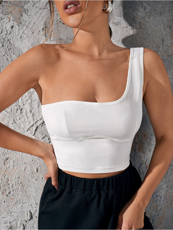 Levoire | Femme Bretelle Épaule Nombril sexy dos top
