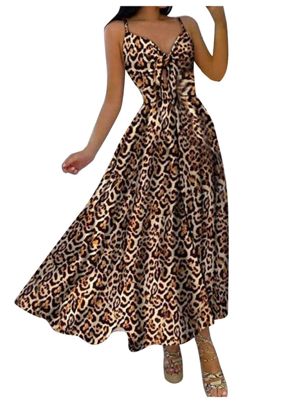 Levoire | Femme Lacet Complet Fleurie Sexy Halter Robe Longue