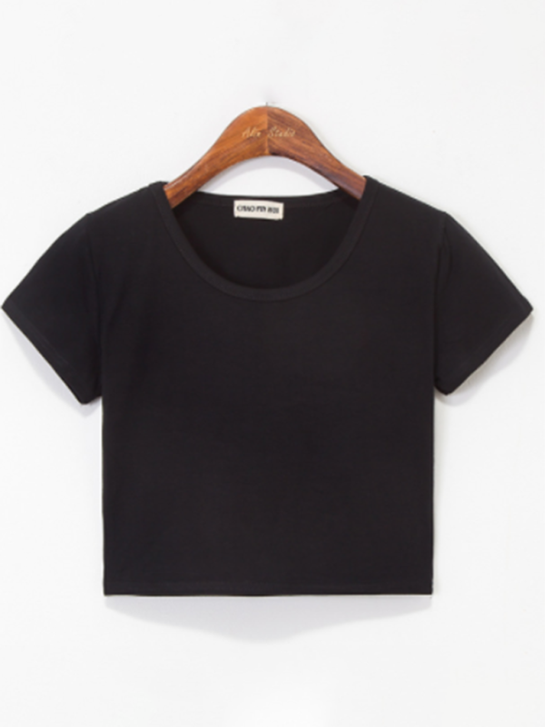 Levoire | Femmes Col Rond Manches Courtes Blouse Must