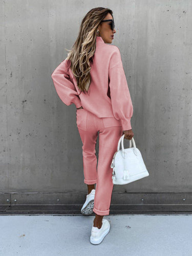 Levoire | Femmes Uni Pull Col Roulé Manches Longues Vêtements de Loisirs