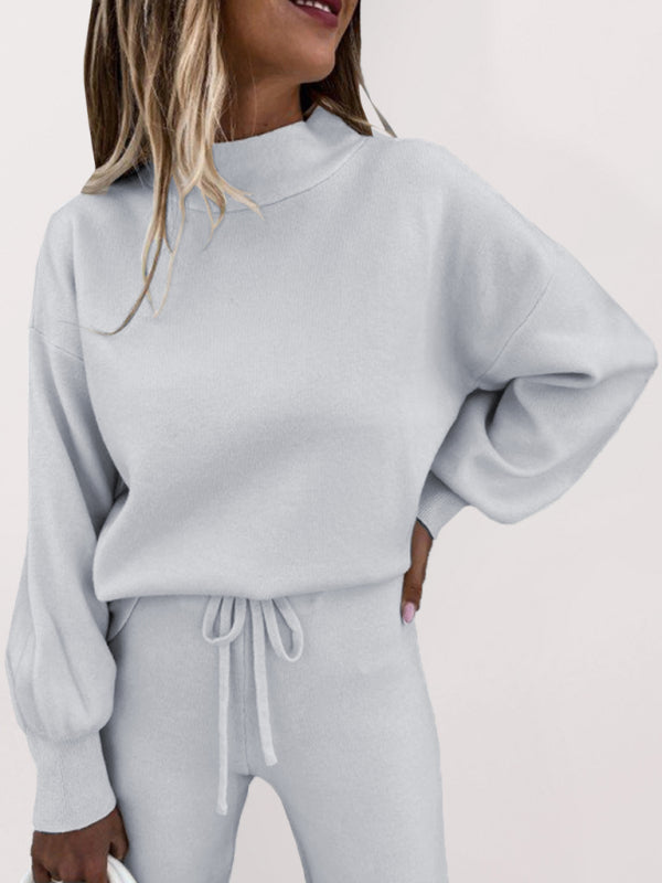 Levoire | Femmes Uni Pull Col Roulé Manches Longues Vêtements de Loisirs Blanc